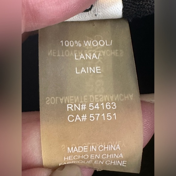 CK Calvin Klein Bucket Cap Ball Hat Black 100% wool - Picture 6 of 6